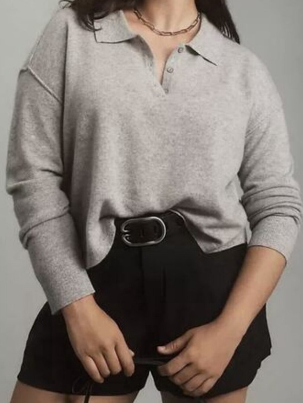 Pilcro Anthropologie The Jensen Cashmere Cropped Sweater Size XS.